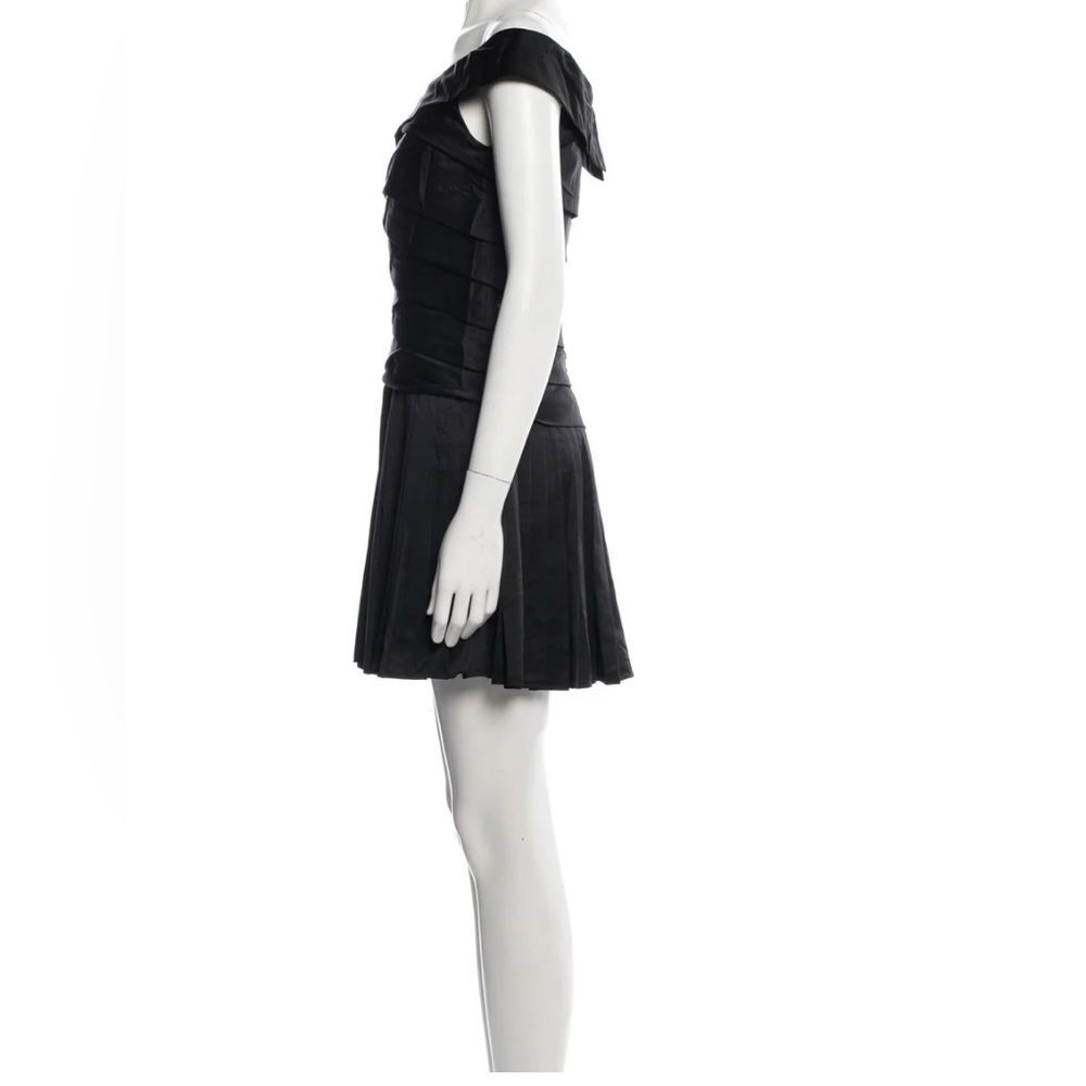 Ted Baker London ‘Erta’ black satin mini dress (TB size 3/US size 6/8) EUC - Picture 2 of 7